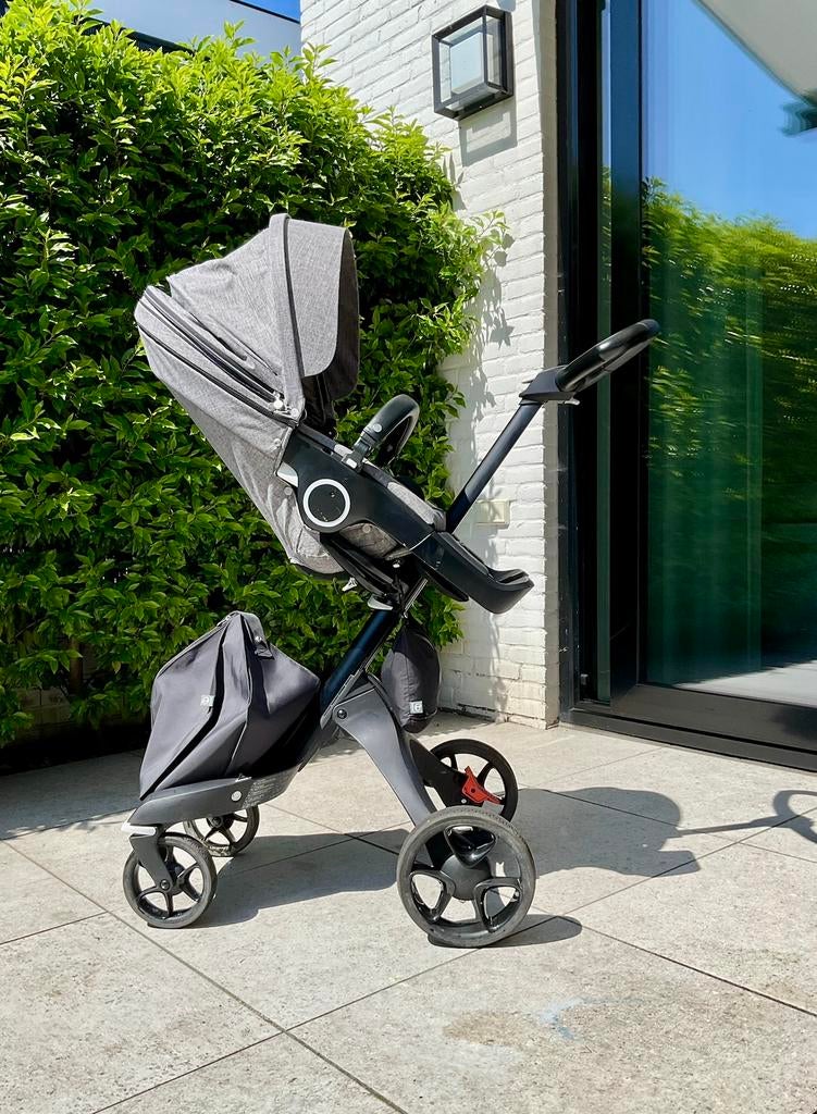 Stokke Xplory V6 compleet, Kinderen en Baby's, Kinderwagens en Combinaties, Zo goed als nieuw, Verstelbare duwstang, Ophalen, Kinderwagen