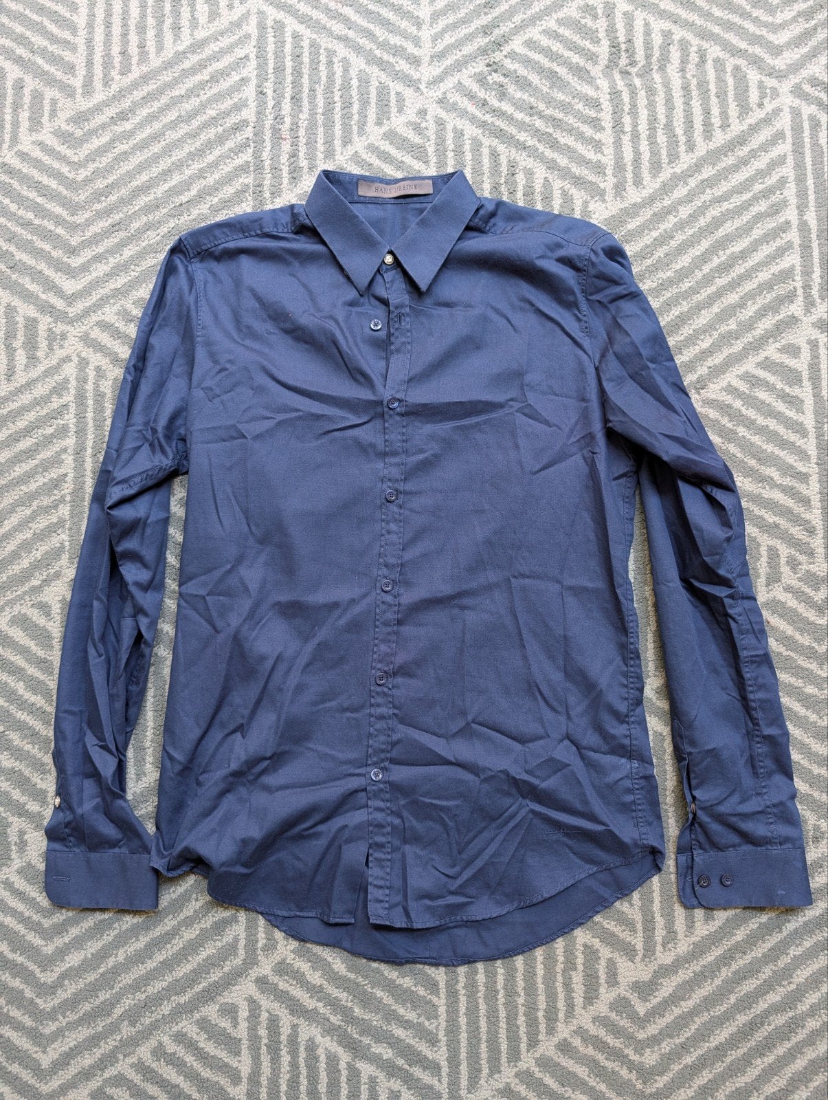 Hans Ubbink | Blauw | Maat M, Blauw, Hans Ubbink, Zo goed als nieuw, Halswijdte 39/40 (M)