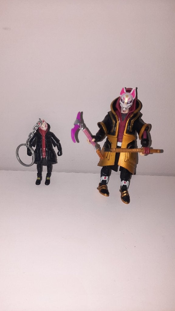 Fortnite Drift figuur met sleutelhanger, Ophalen of Verzenden, Gebruikt