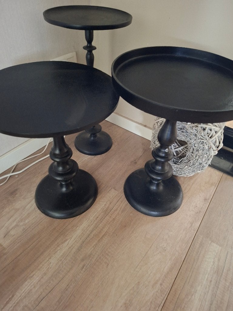Bijzettafeltjes, Huis en Inrichting, 45 tot 60 cm, Minder dan 55 cm, Gebruikt, Rond