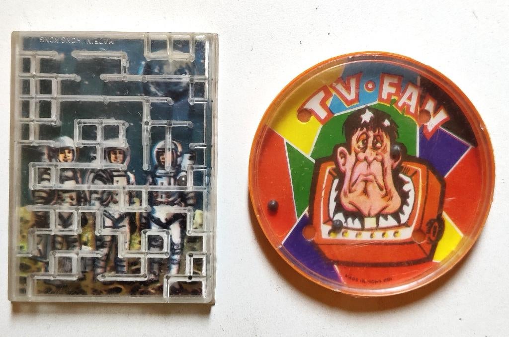  2 vintage  Labyrint spelletjes circa 1970, Ophalen of Verzenden, Zo goed als nieuw