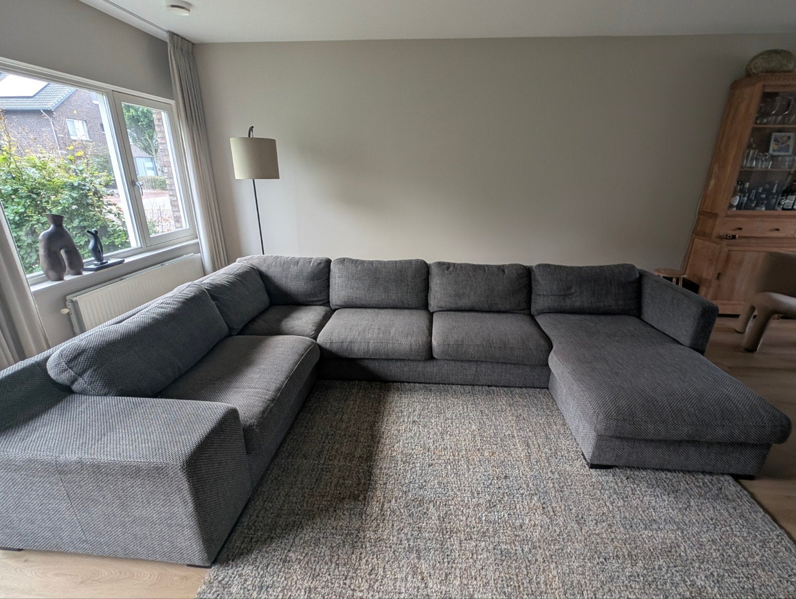 U bankstel, hoekbank met loungebank 350x240x170, Ophalen, Gebruikt, Hoekbank, 300 cm of meer