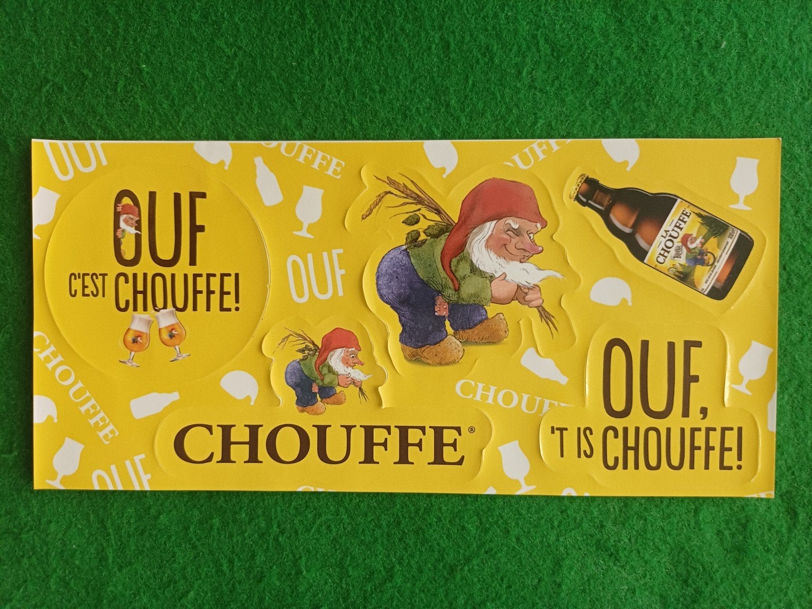 La Chouffe stickervel nieuw!!!, Verzamelen, Biermerken, Nieuw, Ophalen of Verzenden