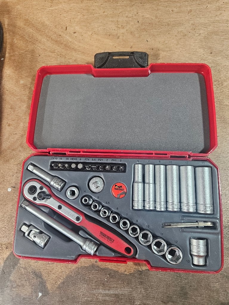 Tengtools 1/4 doppendoos, Ophalen, Zo goed als nieuw