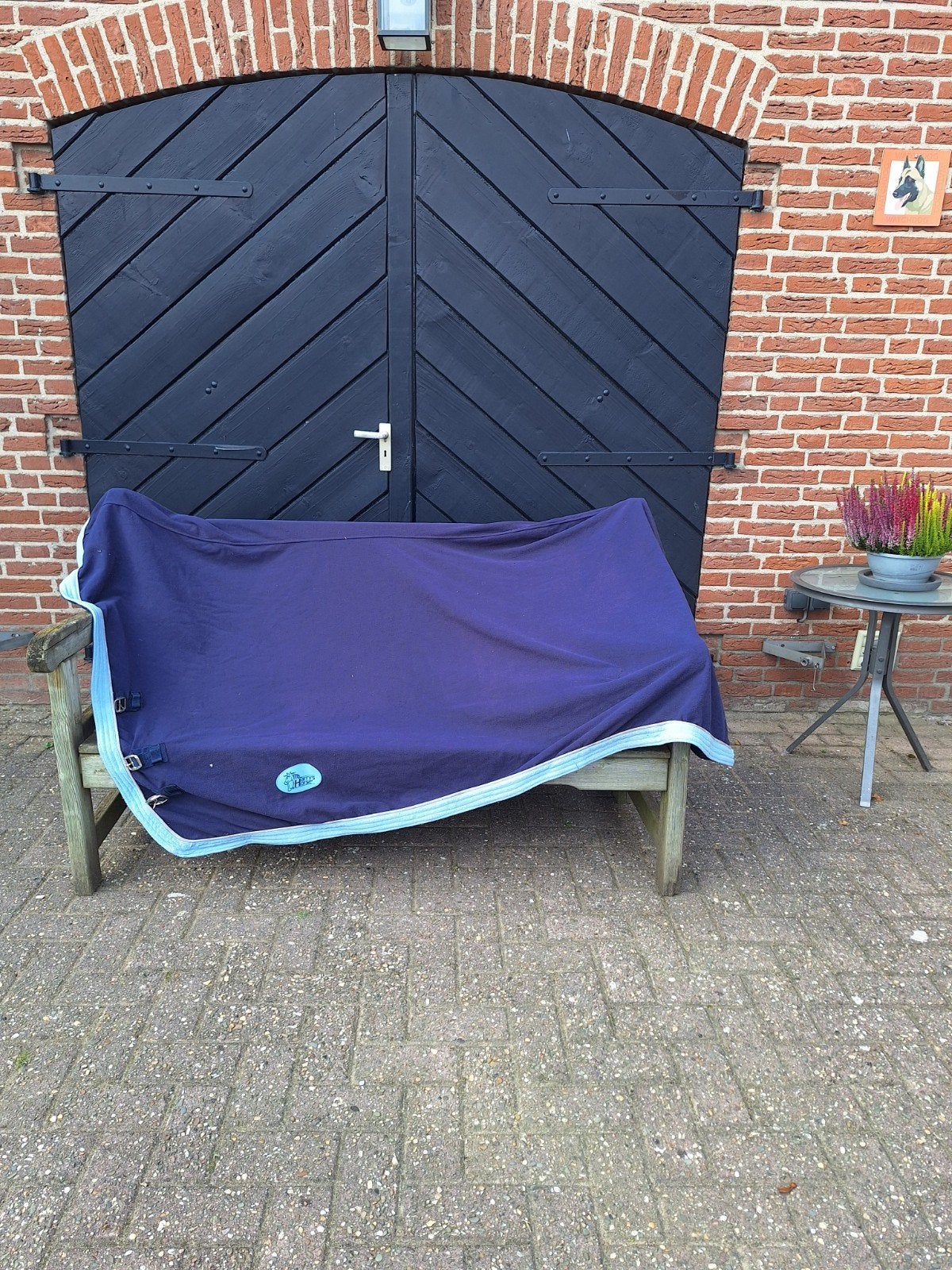 zweet/fleece deken met hals 195cm, Ophalen of Verzenden