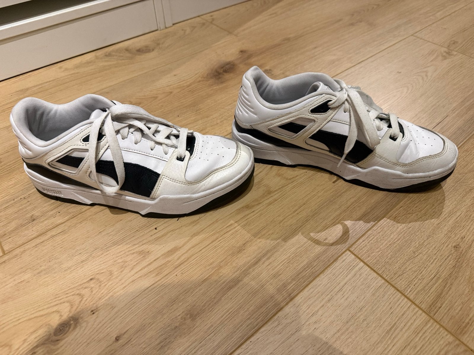 Puma Palace Guard sneakers wit/zwart, maat 42.5, Ophalen of Verzenden, Gedragen, Wit, Sneakers of Gympen