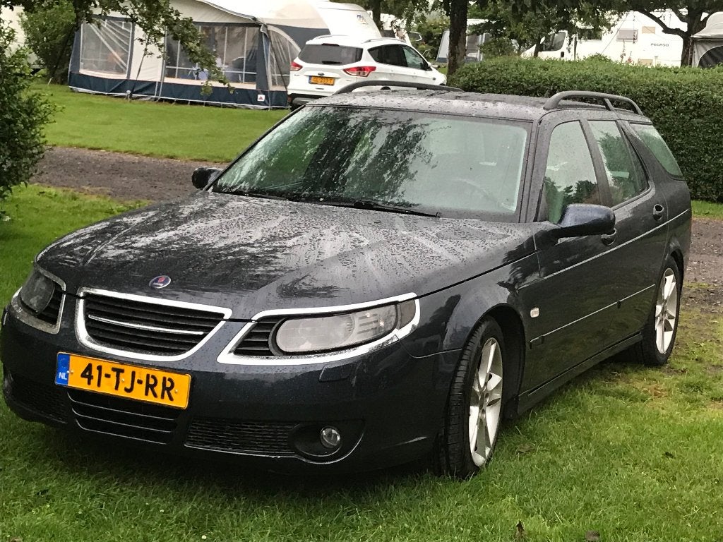 Saab 9-5 Aero Station, Auto's, Saab, Achterwielaandrijving, 1800 kg, Beige, 4 cilinders