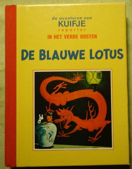 Kuifje - De blauwe Lotus in mini format (hardcover), Eén stripboek, Ophalen of Verzenden, Zo goed als nieuw, Hergé ,Casterman