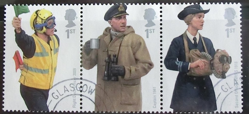 Uniforms strip 3 x 1st gest, Ophalen of Verzenden, Gestempeld