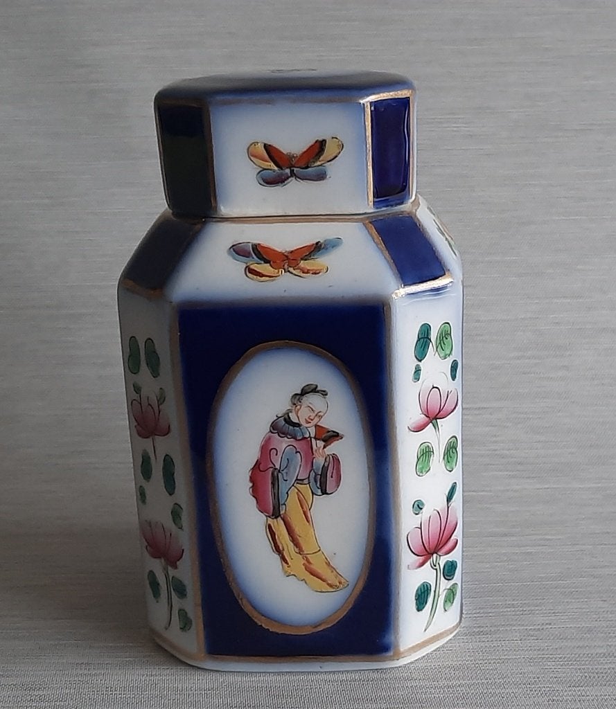 j011-Antiek China Chinese thee bus theebus, porselein., Verzenden