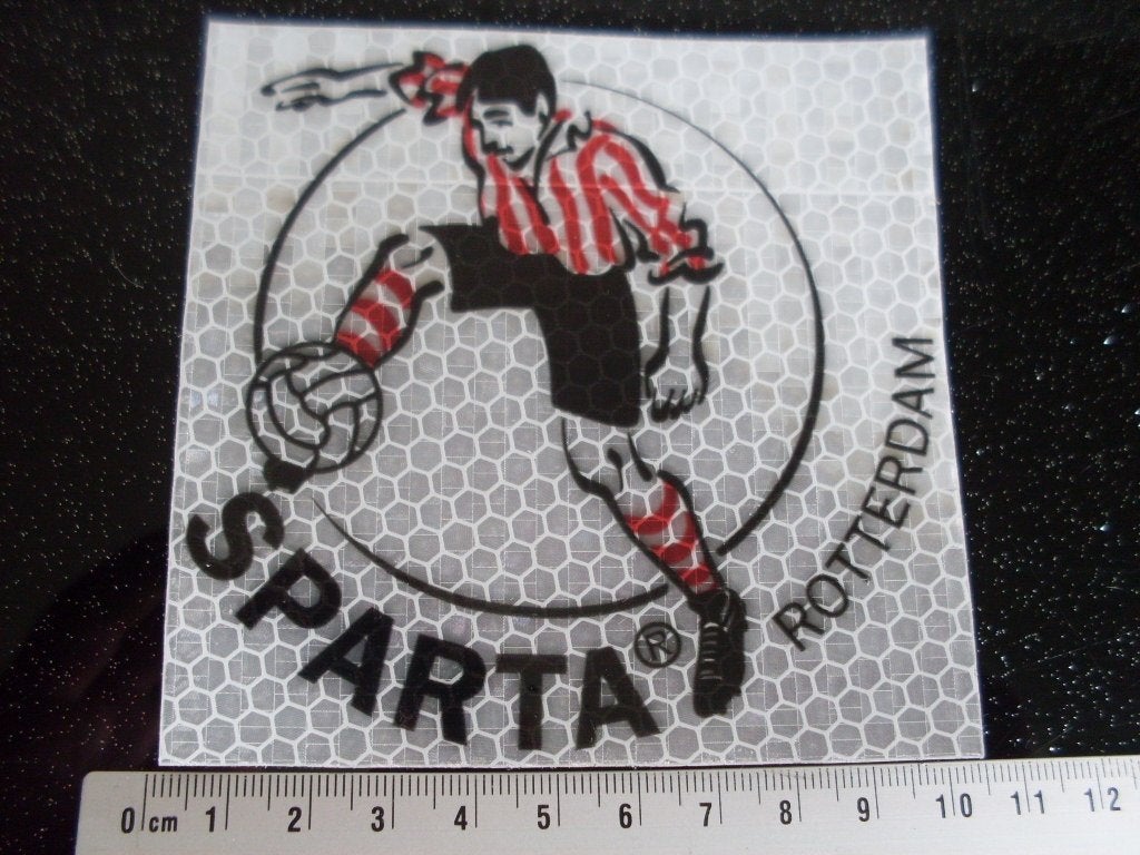 stevige glitter sticker sparta rotterdam logo, Verzamelen, Sportartikelen en Voetbal, Verzenden, Nieuw, Sparta, Poster, Plaatje of Sticker
