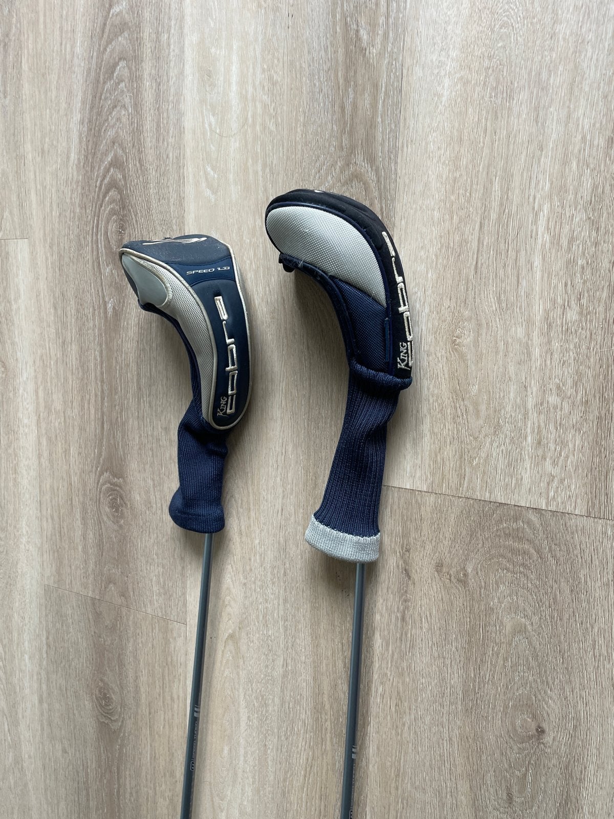 King Cobra houten 5 & 3 golfclubs met headcovers, Sport en Fitness, Ophalen of Verzenden, Gebruikt, Club