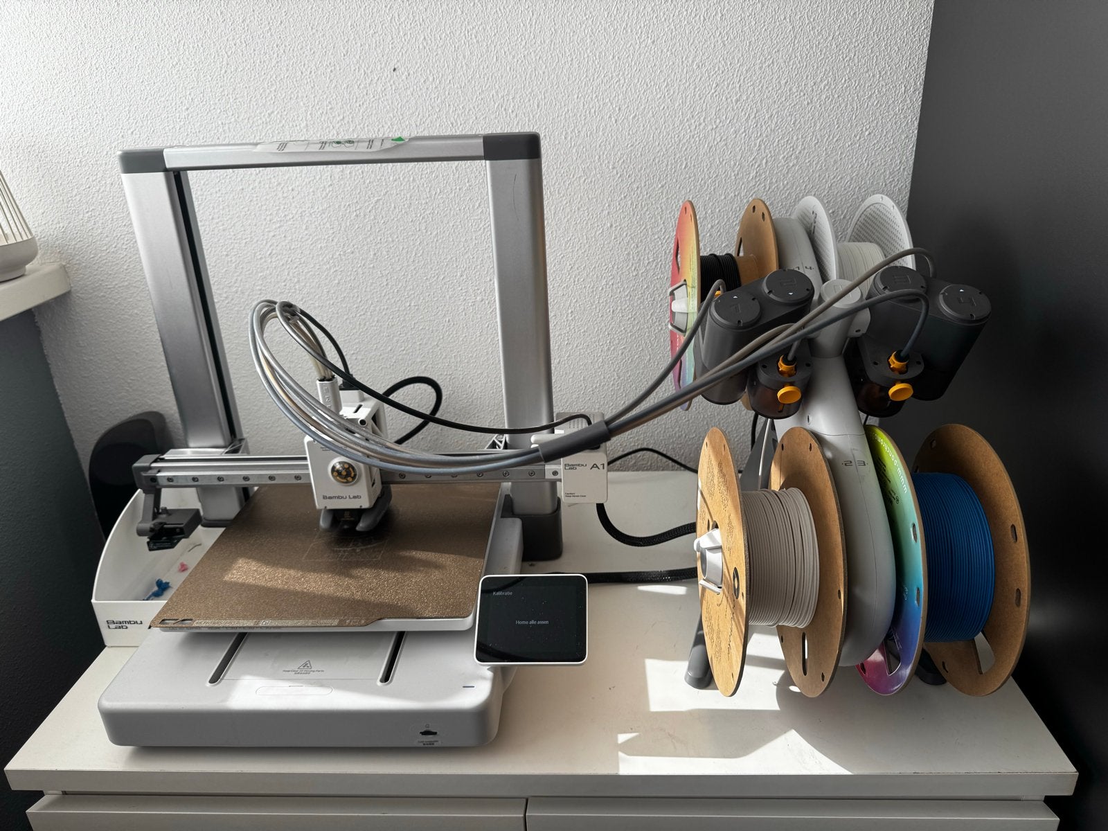 Bambulab A1 3D printer met AMS light - Zo goed als nieuw, Ophalen, Ingebouwde Wi-Fi, Zo goed als nieuw, Filament