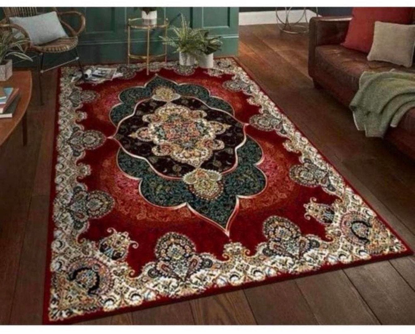 Groot Vloerkleed islamitische perzische abstract tapijt 2M, 100 tot 150 cm, Ophalen of Verzenden, H, H