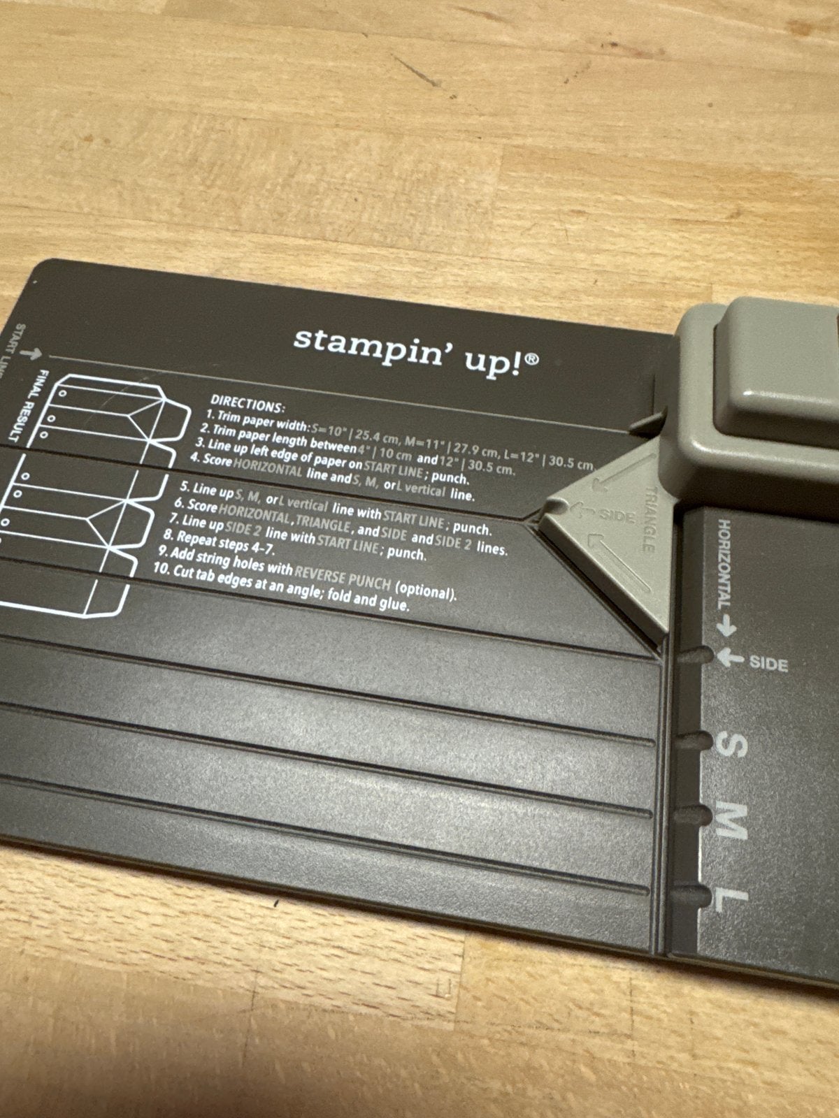 Stampin' Up! Gift Box Punch Board - Knutselgereedschap, Gebruikt, Geschikt voor karton, Overige thema's, Gereedschap of Toebehoren