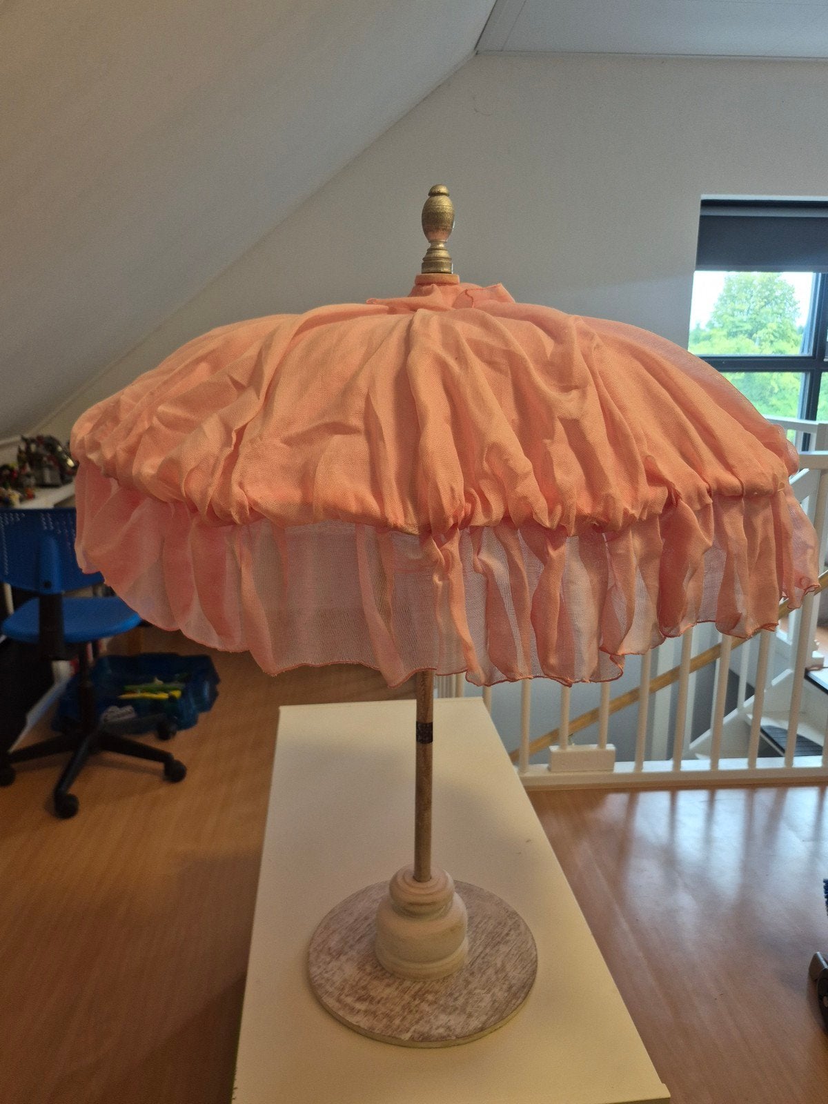 Decoratieve Riviera Maison parasol - Roze, Ophalen, Gebruikt