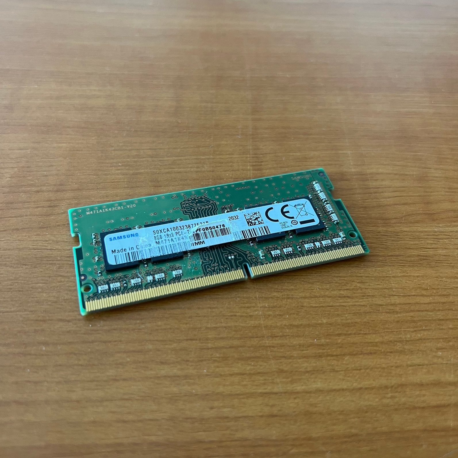 Samsung 8GB 1Rx8 DDR4 2666MHz  ( 1x 8GB ), Gebruikt, DDR4, 8 GB, Ophalen of Verzenden