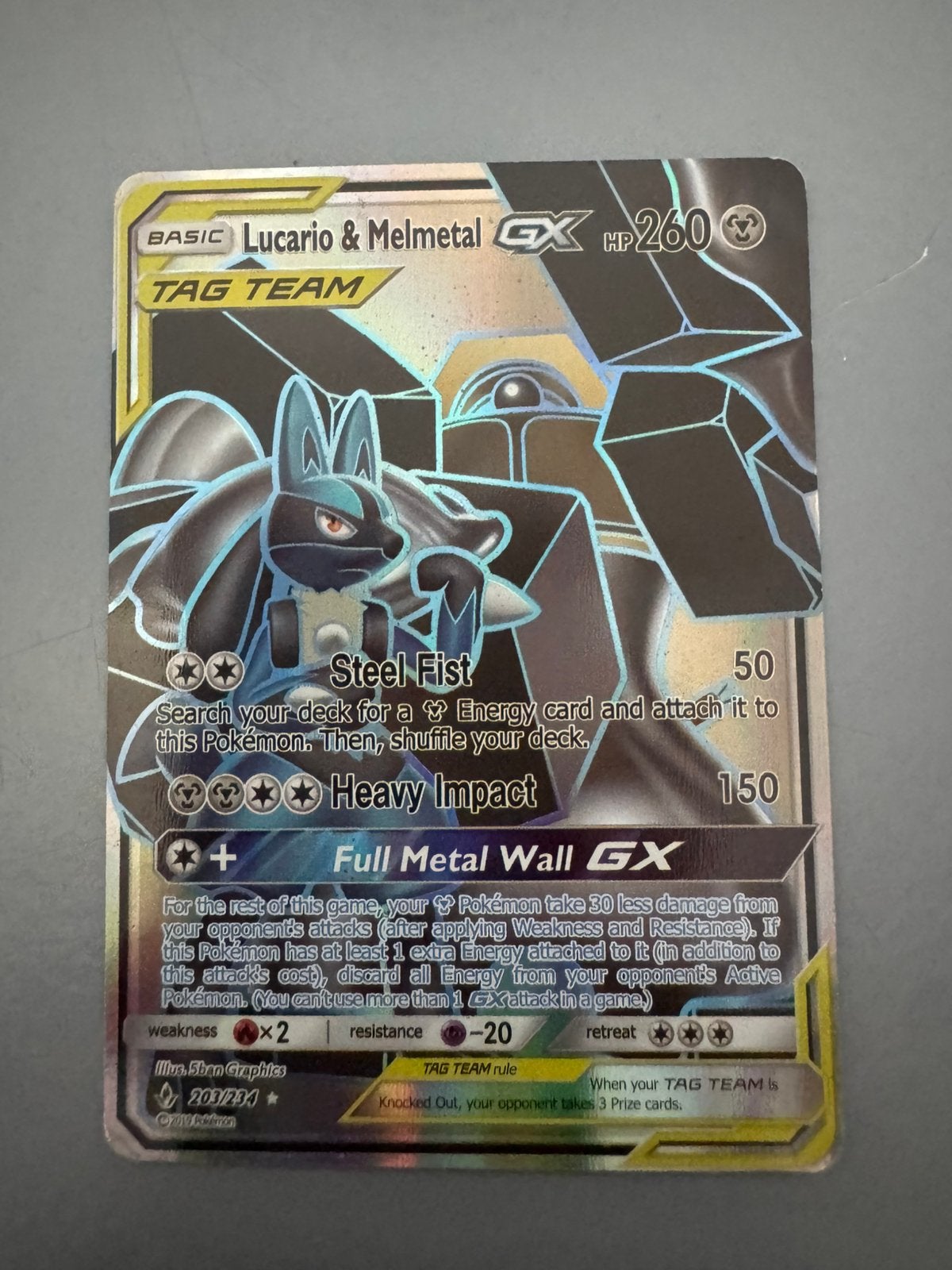 Lucario en melmetal gx, Ophalen of Verzenden, Zo goed als nieuw