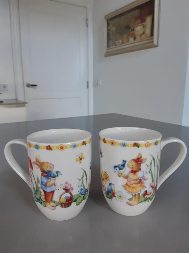 Mokken Pasen Villeroy en Boch Bunny Family, Ophalen of Verzenden