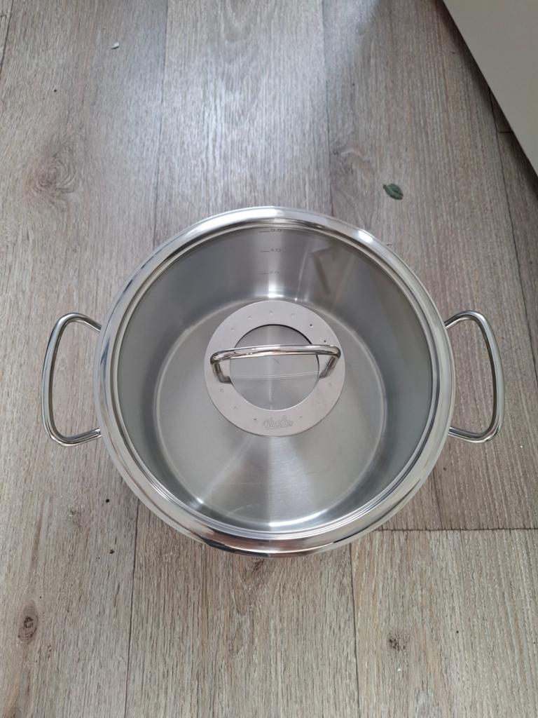 Fissler kookpan, Nieuw, Rvs, Keramische plaat, Ophalen