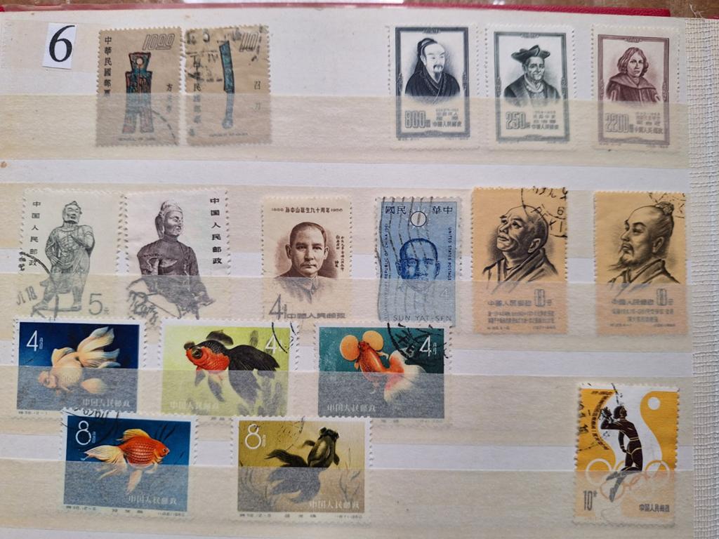 Postzegelalbum China: Klassiek, Modern, Vissen & Draken, Ophalen of Verzenden, Gestempeld, Oost-Azië