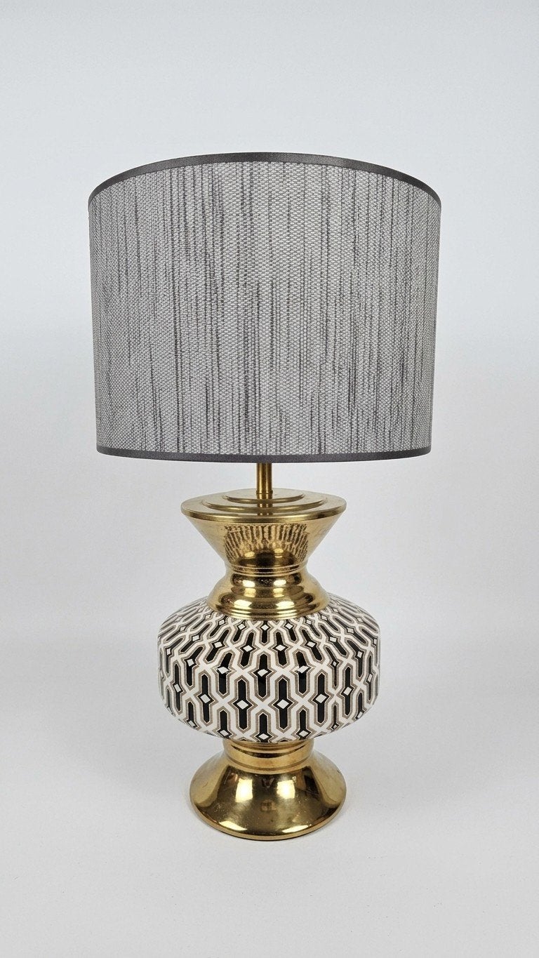 Unieke lampvoet met kap, Huis en Inrichting, Ophalen of Verzenden, Handgemaakt, Vintage