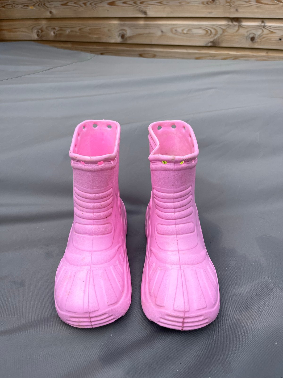 Roze rubberlaarzen, maat 35 (valt als 36), Ophalen of Verzenden, Zo goed als nieuw, Meisje