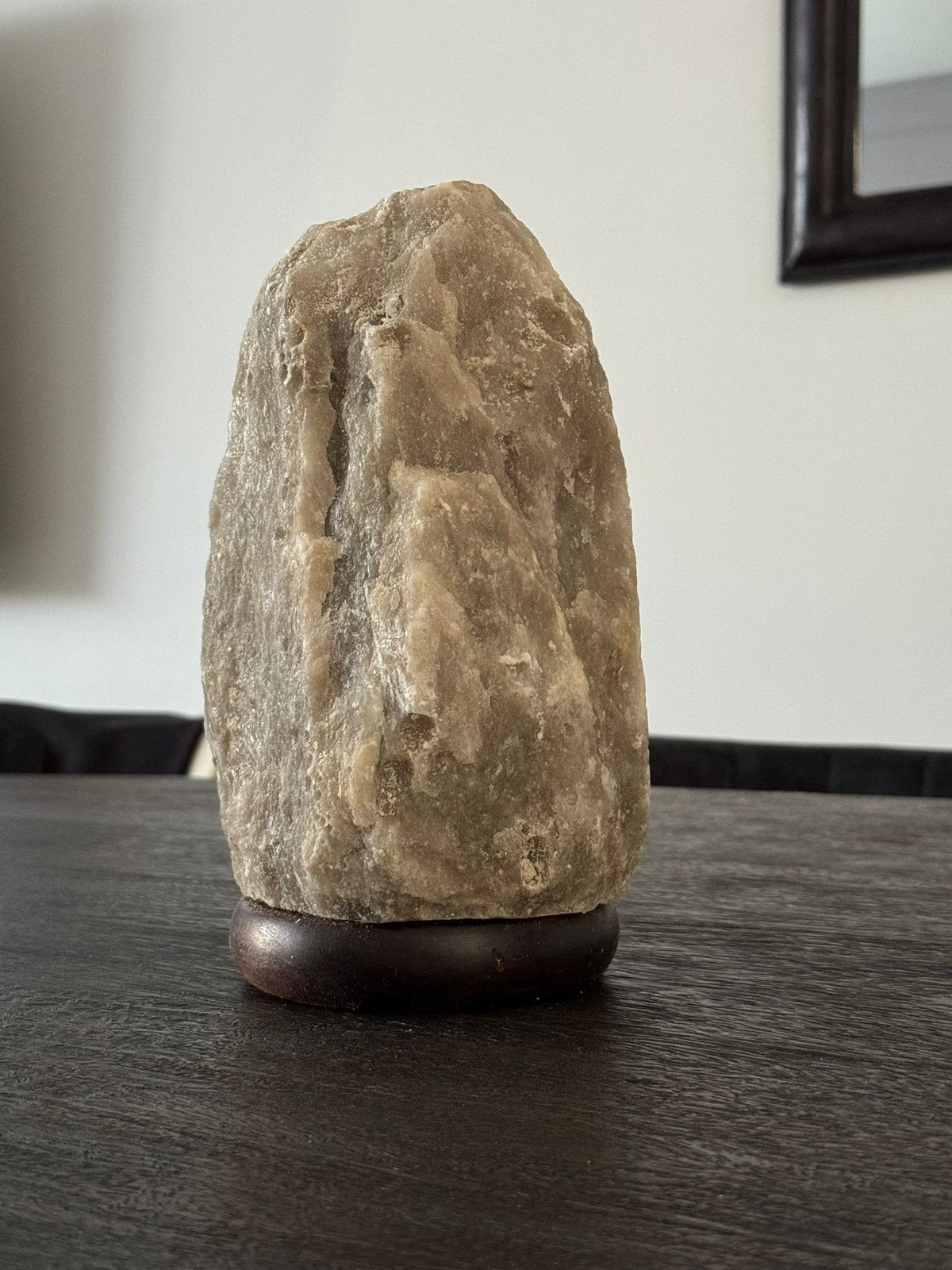 Natuurstenen lampje, Huis en Inrichting, Lampen | Tafellampen, Zoutlamp, L, Natuurlijk materiaal, Nieuw