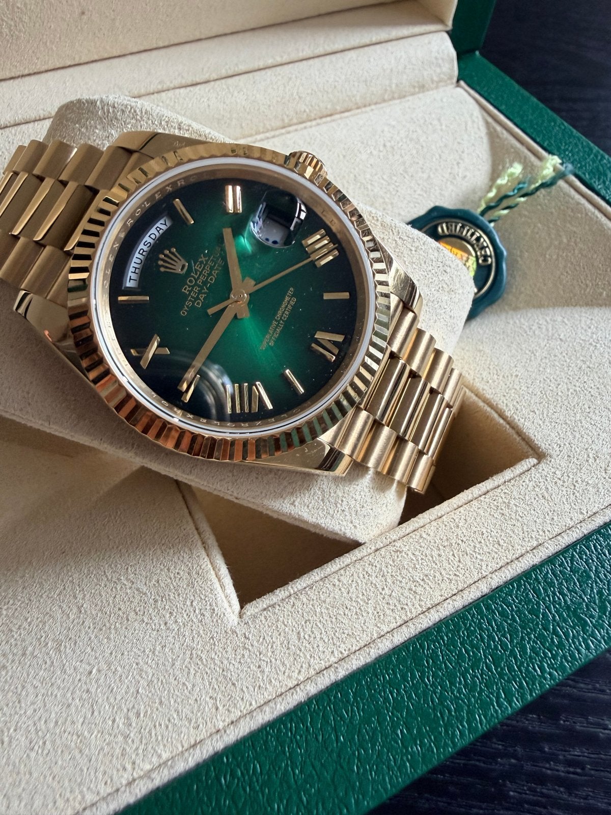Rolex Day-Date, Rolex, Polshorloge, Ophalen of Verzenden, Zo goed als nieuw