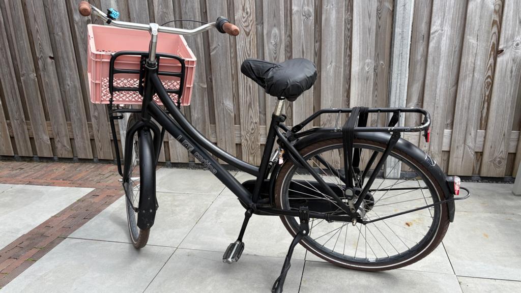 Cortina U4 Meidenfiets 26 inch met krat, Ophalen, Gebruikt, 20 inch of meer