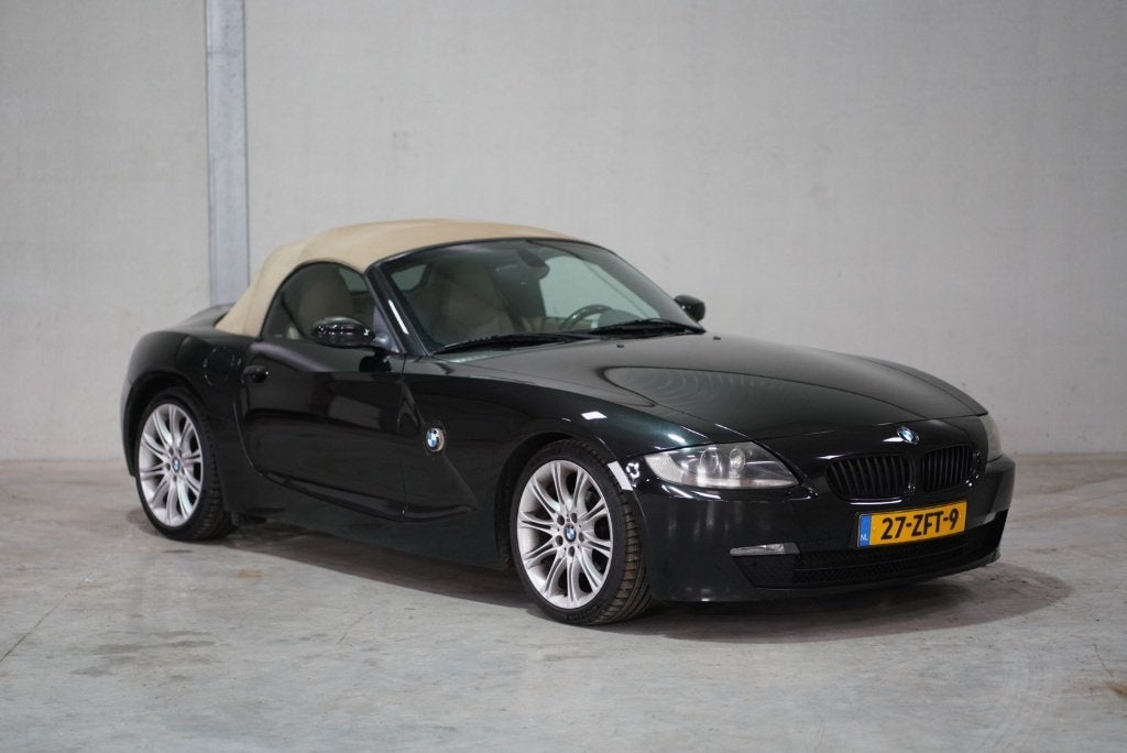 BMW Z4 2.5 I Roadster 2006 Zwart, Achterwielaandrijving, Automatische klimaatregeling, 2497 cc, Cabriolet