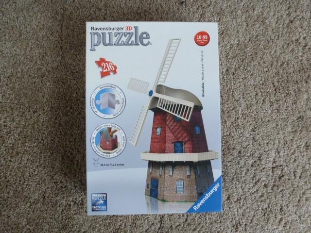 NIEUW ravensburger 3D PUZZEL WINDMOLEN 216 stuks, Ophalen of Verzenden, Meer dan 50 stukjes, Nieuw, 6 jaar of ouder