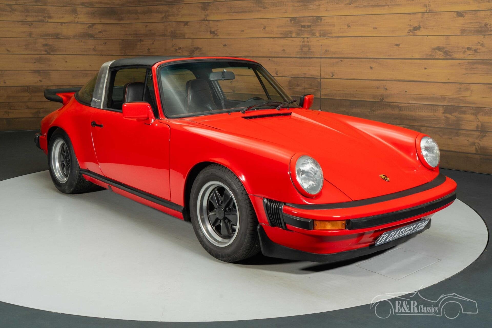 Porsche 911 Targa | 1974, Auto's, Achterwielaandrijving, Zwart, Cabriolet, Leder