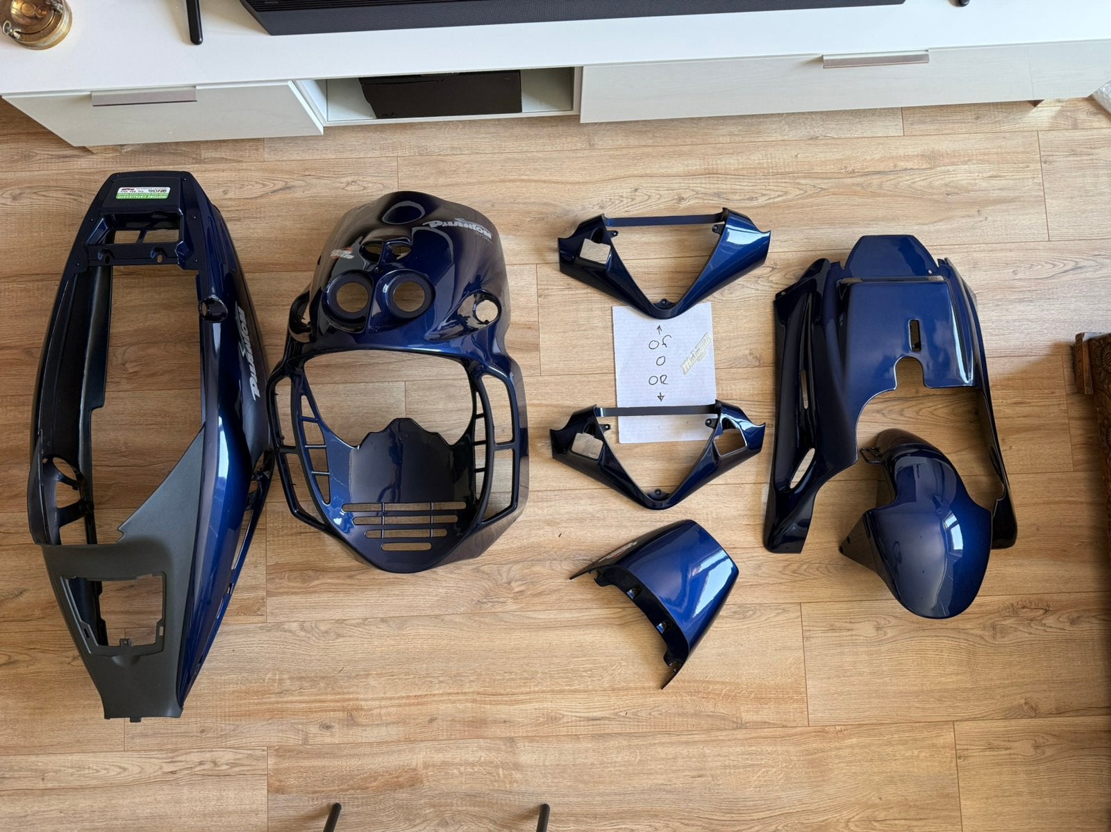 Originele Malaguti Phantom F12 LC kappenset vern blu, Ophalen of Verzenden, Nieuw, Kap