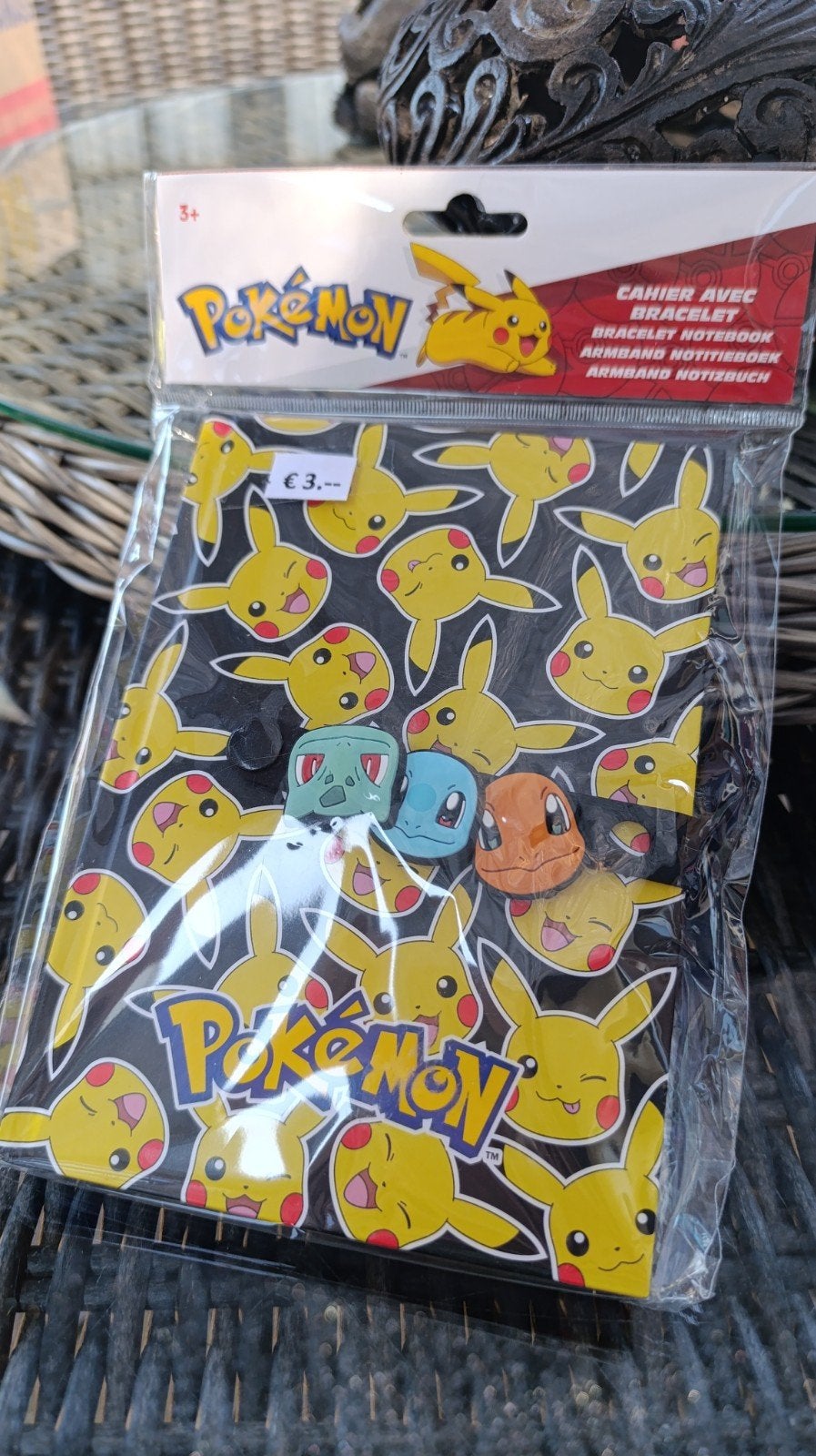 Pokémon Notitieboekje met Armbandje - Nieuw, Dieren, Nieuw, Meerkleurig, Ophalen of Verzenden