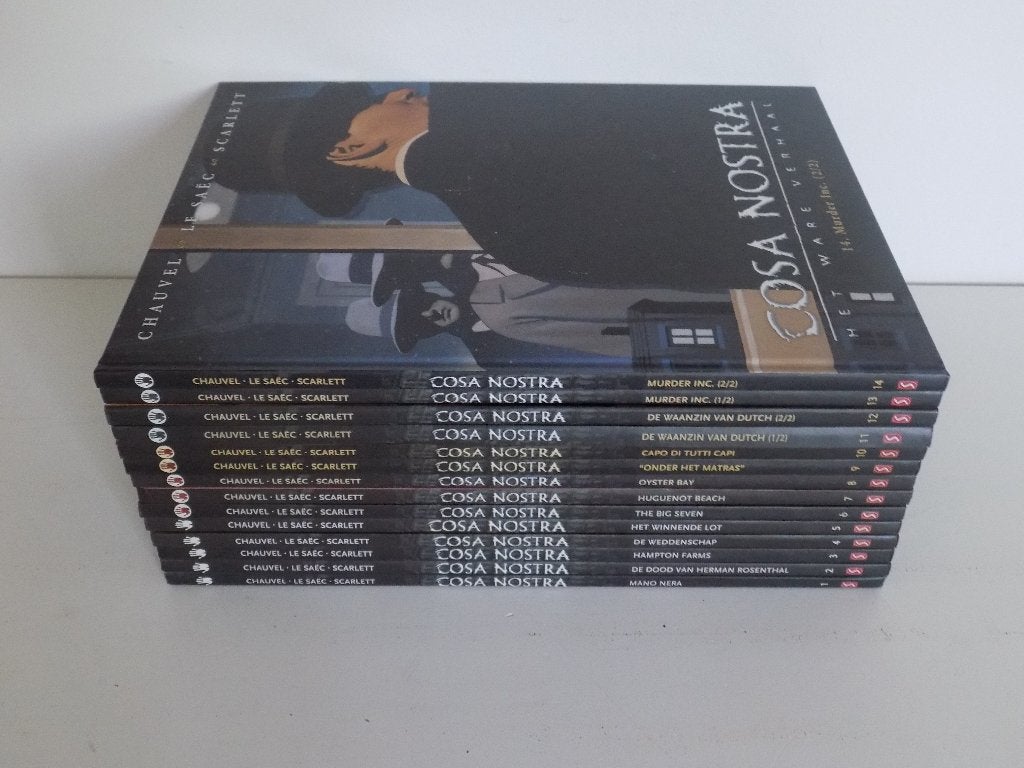 Cosa Nostra ~ Complete serie hardcovers 1 t/m 14, Boeken, Complete serie of reeks, Ophalen of Verzenden, Zo goed als nieuw, Erwan Le Saëc