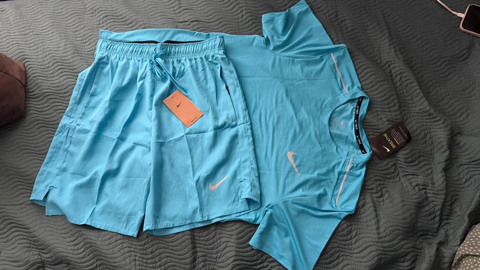 Nike Miler zomer setje blue sizes L, Kleding | Dames, Ophalen of Verzenden, Nieuw, Overige kleuren, Overige typen