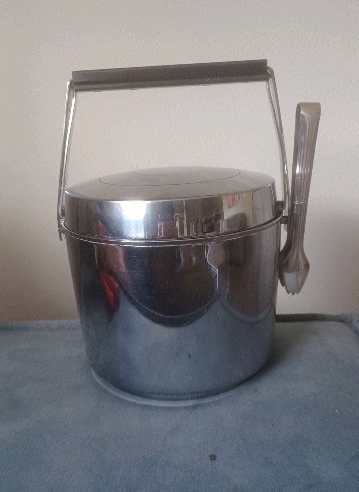 Alfi chromen 60's ijsemmer 1,3L met ijsklont tang, Ophalen of Verzenden, Zo goed als nieuw, Rvs