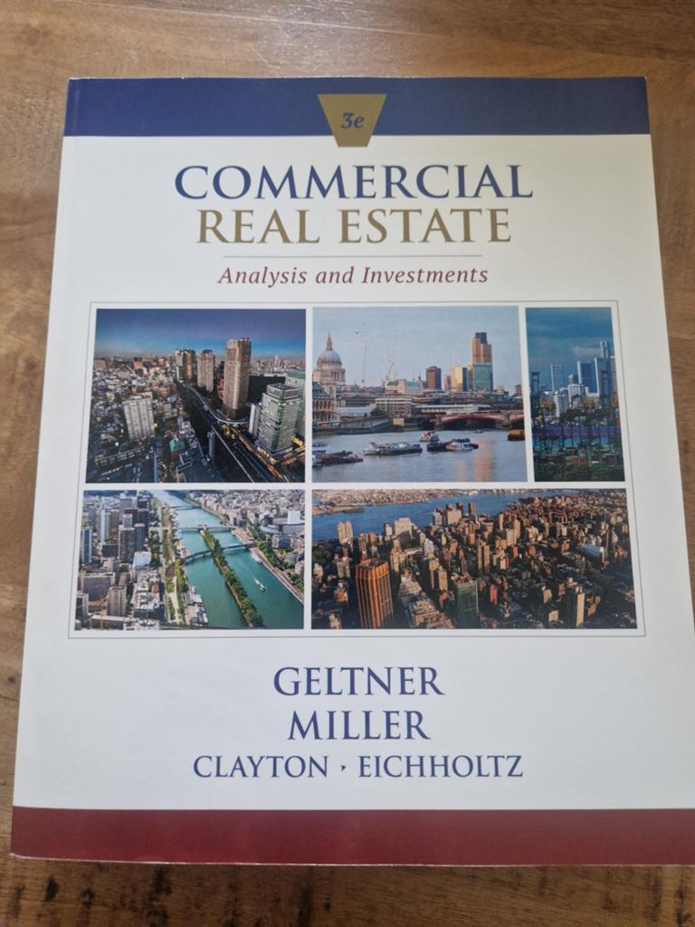 Commercial Real Estate: Analysis and Investments (3e), Boeken, Geltner, Miller, Clayton, Eichholtz, Zo goed als nieuw, Gamma, HBO