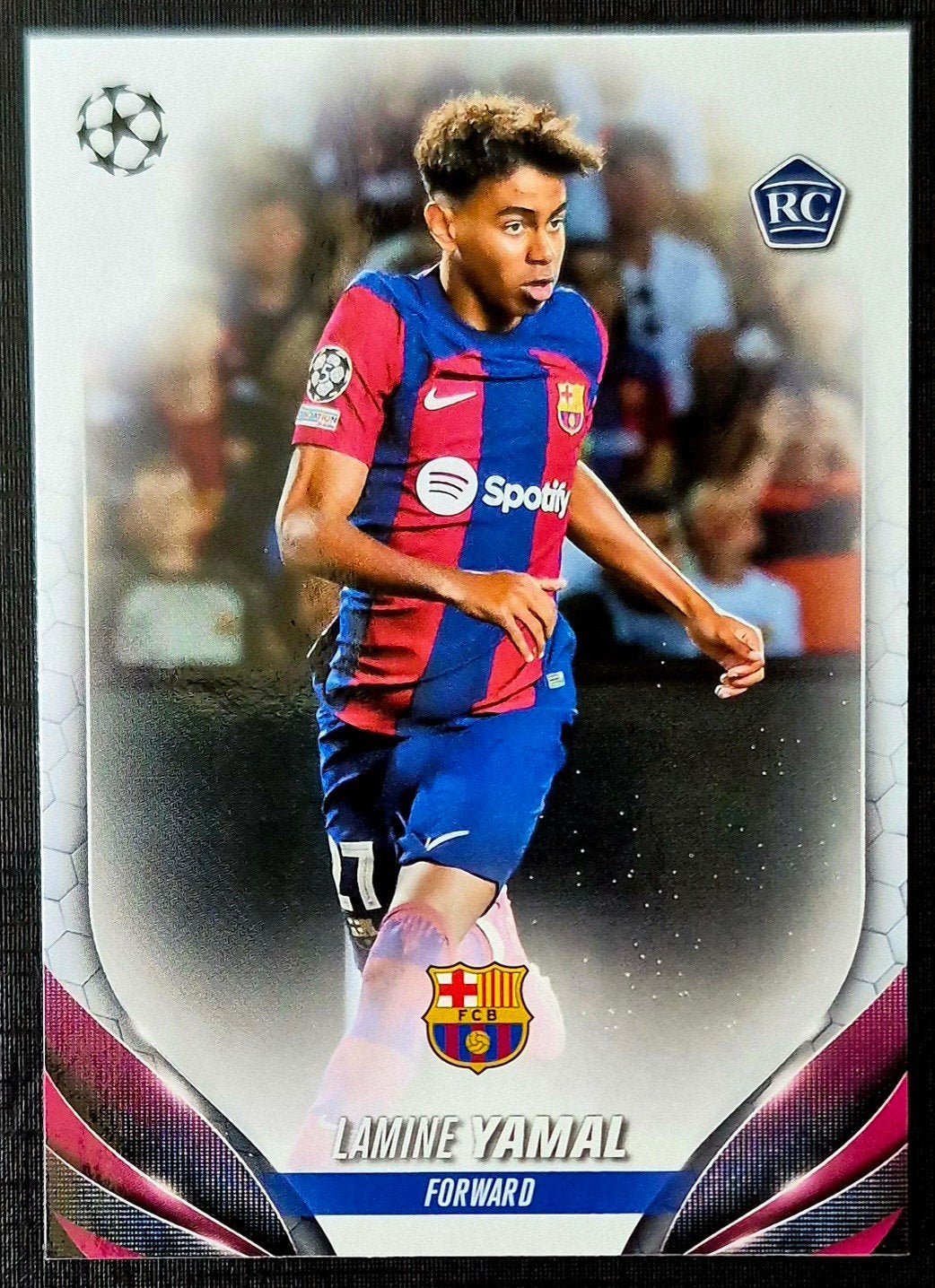 Topps Rookie Lamine Yamal - FC Barcelona, 2023/2024, Ophalen of Verzenden, Zo goed als nieuw, Plaatje