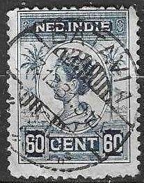 Nederlands Indie 1922/1941 - Yvert 141 - Wilhelmina (ST), Verzenden, Gestempeld, Zuidoost-Azië