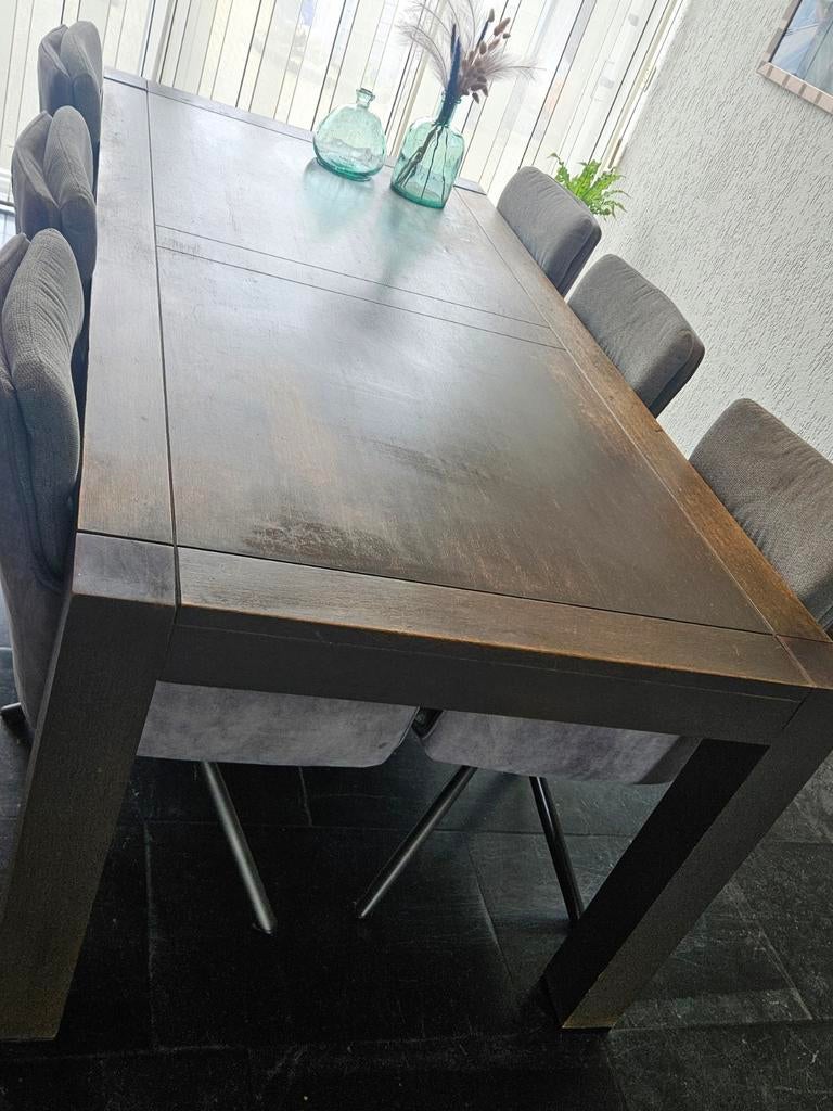 Bieden : Eettafel salontafel dressoir en tv meubel, Ophalen, Gebruikt