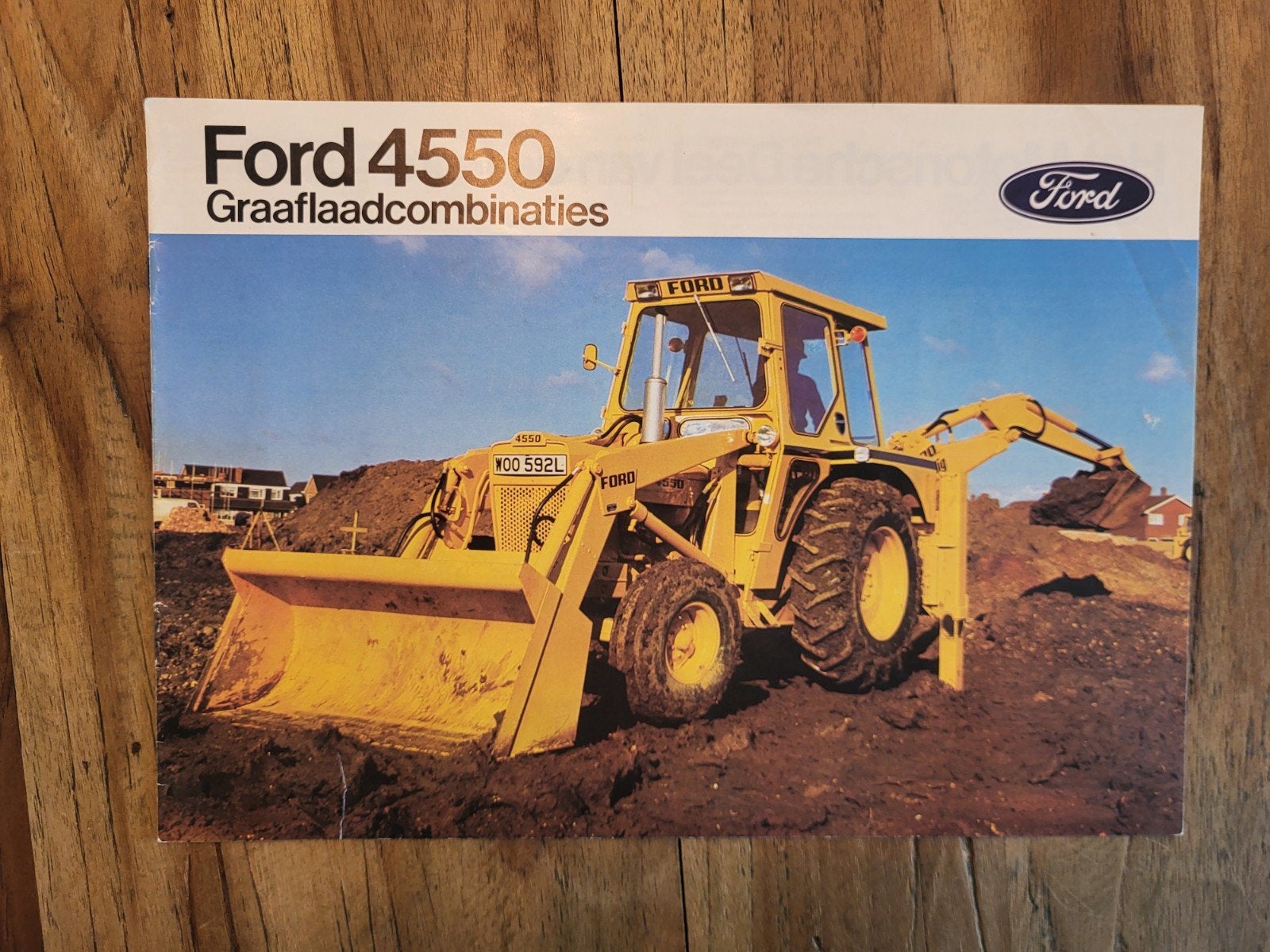 tractor folder Ford 4550 graaflaadcombinaties, Boeken, Ophalen of Verzenden, Zo goed als nieuw