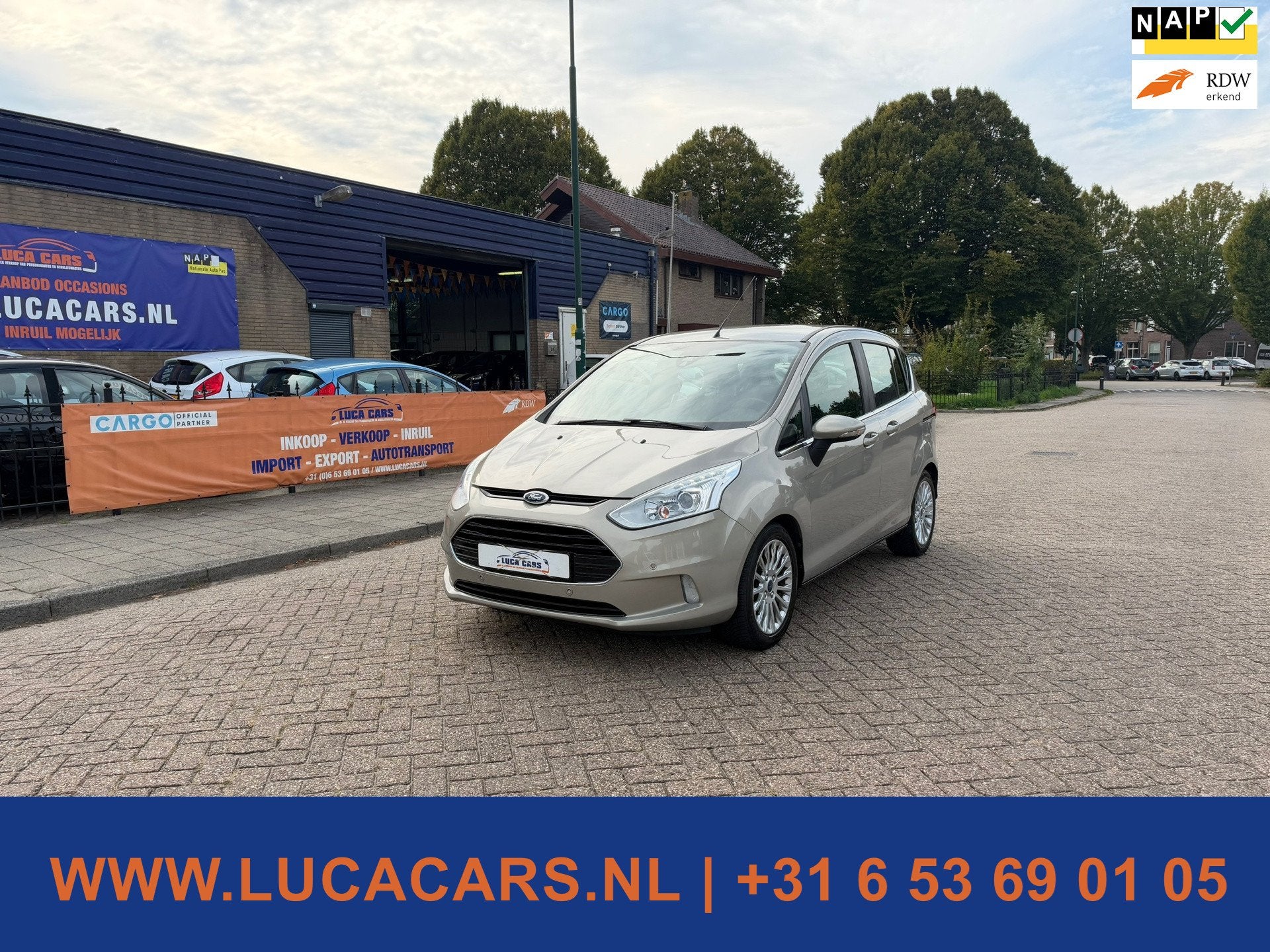 Ford B-Max 1.6 TI-VCT Titanium Aut 2X SLEUTEL + BOEKJES!, Auto's, Gebruikt, 4 cilinders, B-Max, Origineel Nederlands