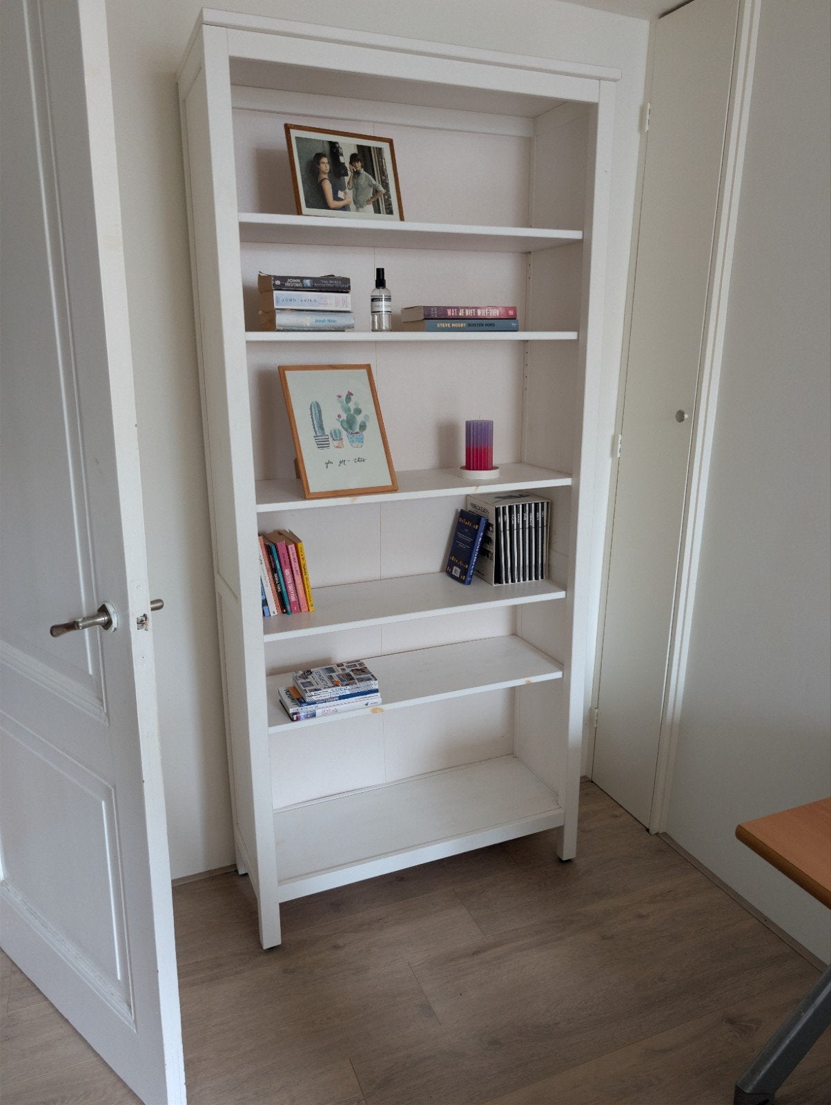 Witte IKEA Hemnes Boekenkast, Ophalen, Met plank(en), 200 cm of meer, 50 tot 100 cm
