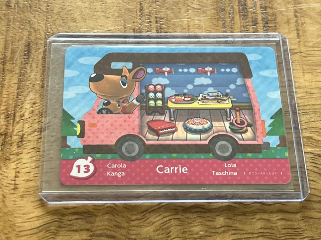 Animal Crossing Amiibo Carrie 13, 1 speler, Ophalen of Verzenden, Zo goed als nieuw, Vanaf 3 jaar
