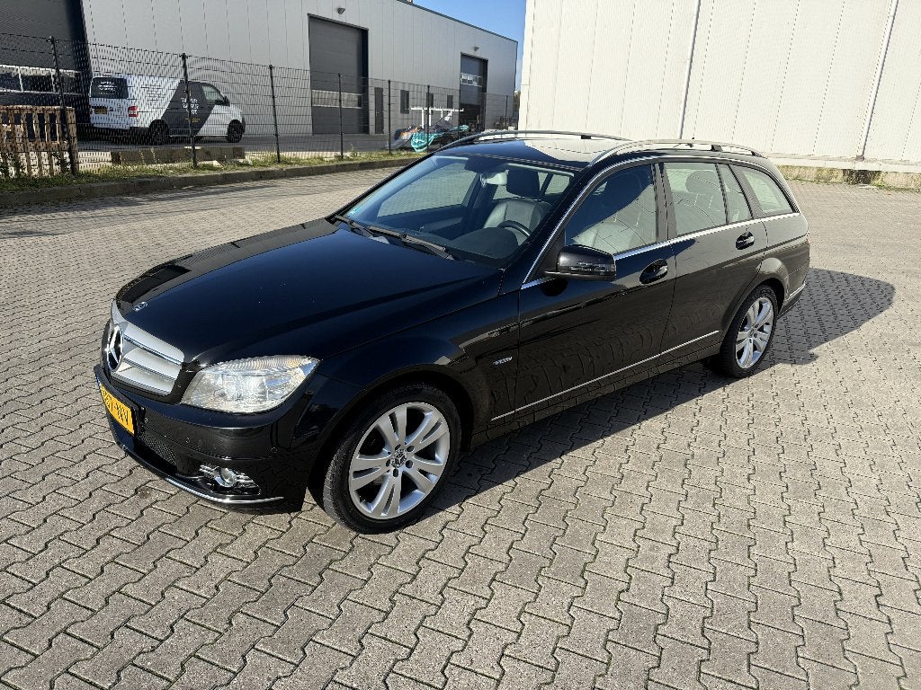 Mercedes-Benz C-Klasse 1.8 C180 CGI Estate AUT 2011 Zwart, Auto's, Achterwielaandrijving, 1800 kg, 1796 cc, Zwart