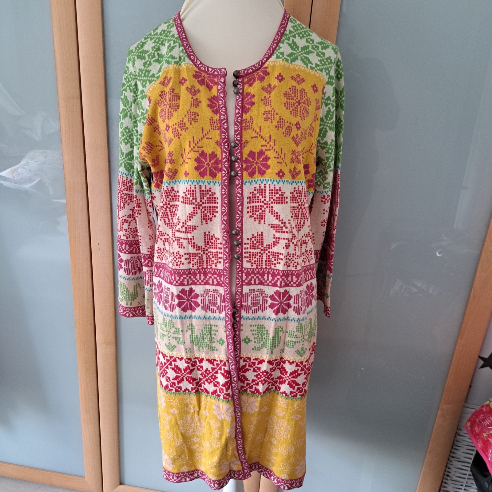 Gudrun Sjödén vestje maat L - kleurrijk gebreid, Meerkleurig, Gudrun Sjödén, Maat 42/44 (L), Ophalen of Verzenden
