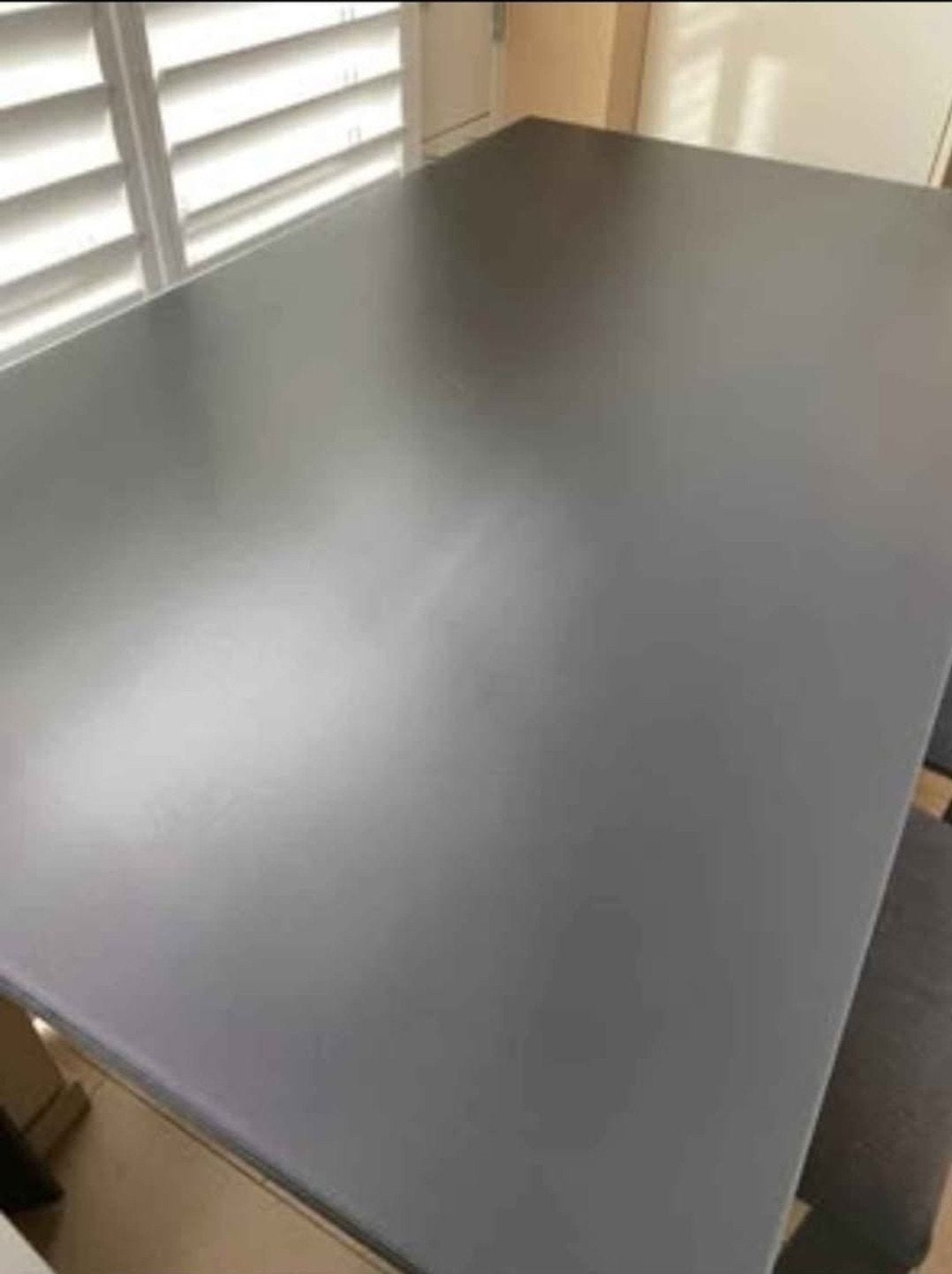 Moderne Tuintafel met 4 Krukken - Grijs, Ophalen, Gebruikt, Staal
