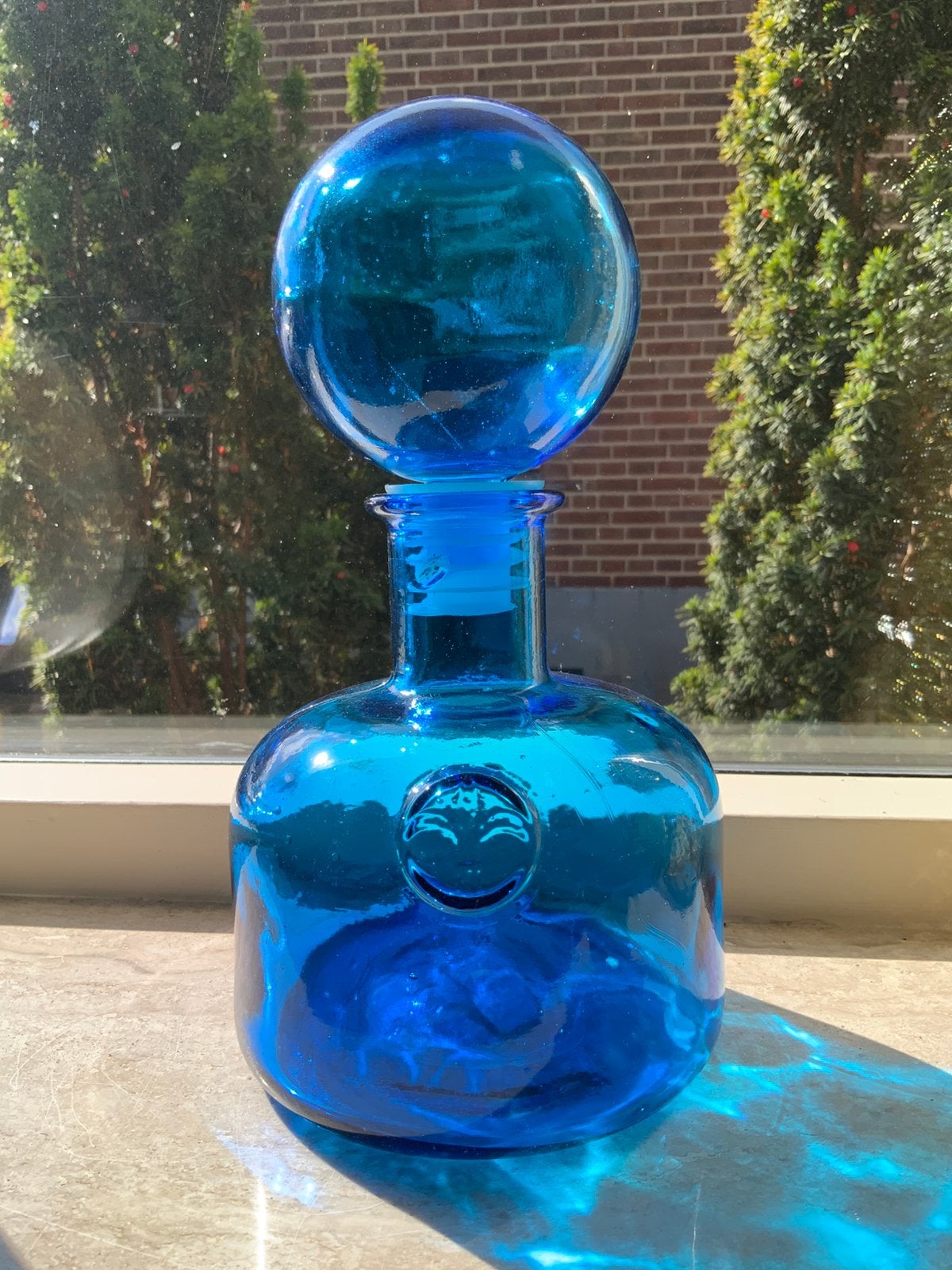 2 Italiaanse Empoli Genie karaffen, Antiek en Kunst, Antiek | Glas en Kristal, Ophalen of Verzenden